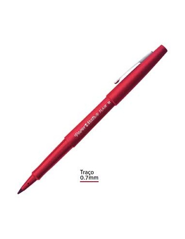 Marcador Medio 0,7mm Paper Mate Flair Vermelho - 1un