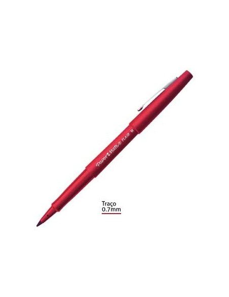 Marcador Medio 0,7mm Paper Mate Flair Vermelho - 1un