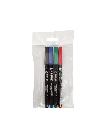 Marcador Perm. Fino (CD/Acetatos) Epene Pack 4 Cores