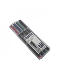 Marcador Perm. Medio Lumocolor 317 Pack4 Cores