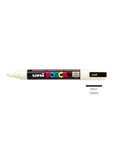 Marcador Uniball Posca PC5M 1,8mm Marfim -1un