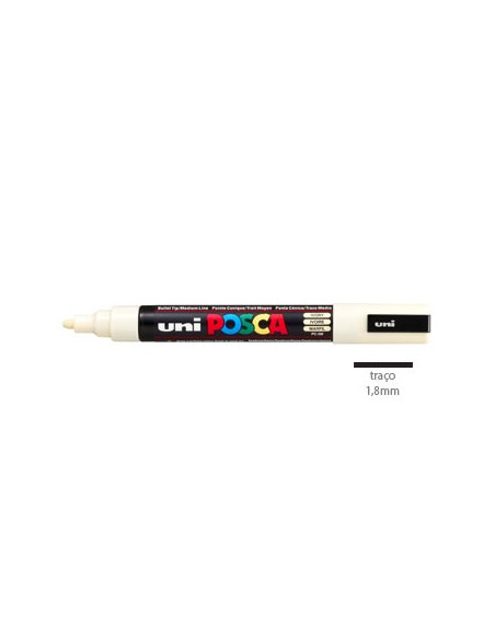 Marcador Uniball Posca PC5M 1,8mm Marfim -1un