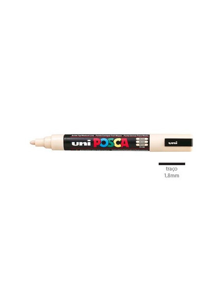 Marcador Uniball Posca PC5M 1,8mm Bege -1un