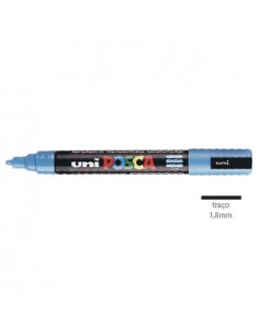 Marcador Uniball Posca PC5M 1,8mm Azul Claro -1un