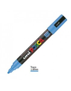 Marcador Uniball Posca PC5M 1,8mm Azul Ceu -1un