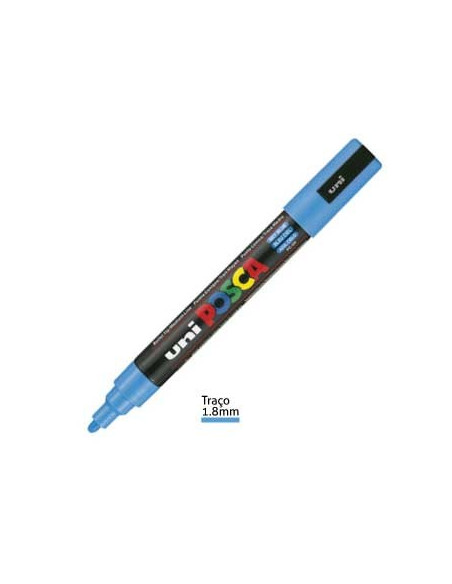 Marcador Uniball Posca PC5M 1,8mm Azul Ceu -1un