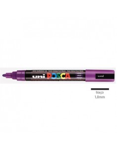 Marcador Uniball Posca PC5M 1,8mm Violeta -1un