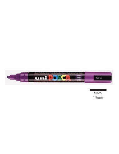 Marcador Uniball Posca PC5M 1,8mm Violeta -1un