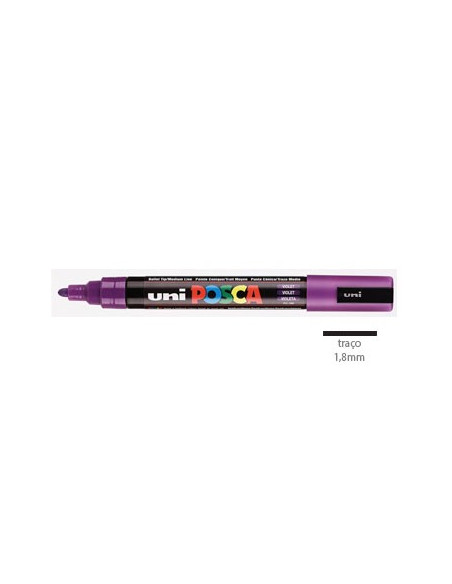 Marcador Uniball Posca PC5M 1,8mm Violeta -1un