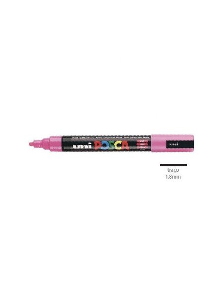Marcador Uniball Posca PC5M 1,8mm Rosa -1un
