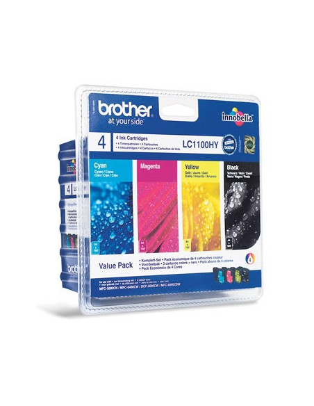 Tinteiro Alta Cap MFC6490CW (LC1100HYVALBP) Pack 4 cores