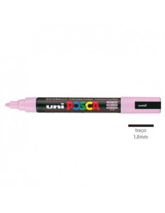 Marcador Uniball Posca PC5M 1,8mm Rosa Claro -1un