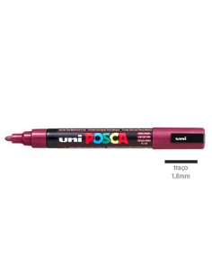 Marcador Uniball Posca PC5M 1,8mm Vinho Tinto -1un