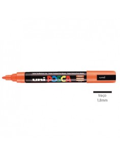 Marcador Uniball Posca PC5M 1,8mm Laranja -1un