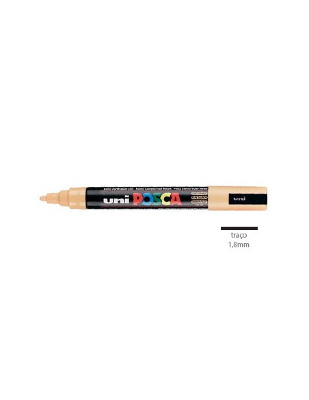 Marcador Uniball Posca PC5M 1,8mm Laranja Claro -1un