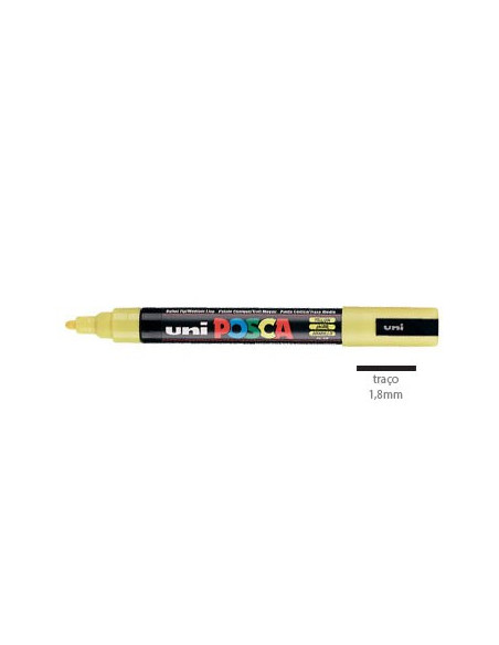 Marcador Uniball Posca PC5M 1,8mm Amarelo -1un