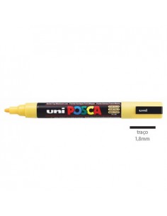 Marcador Uniball Posca PC5M 1,8mm Amarelo Palha -1un