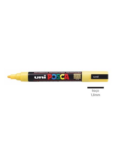 Marcador Uniball Posca PC5M 1,8mm Amarelo Palha -1un