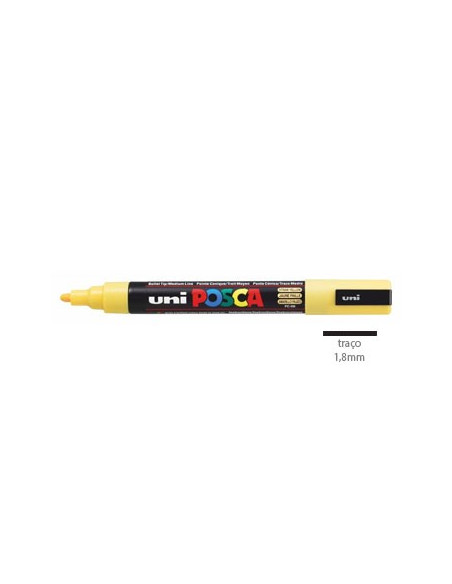 Marcador Uniball Posca PC5M 1,8mm Amarelo Palha -1un