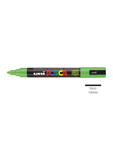 Marcador Uniball Posca PC5M 1,8mm Verde Maca -1un