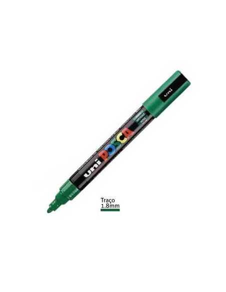 Marcador Uniball Posca PC5M 1,8mm Verde -1un