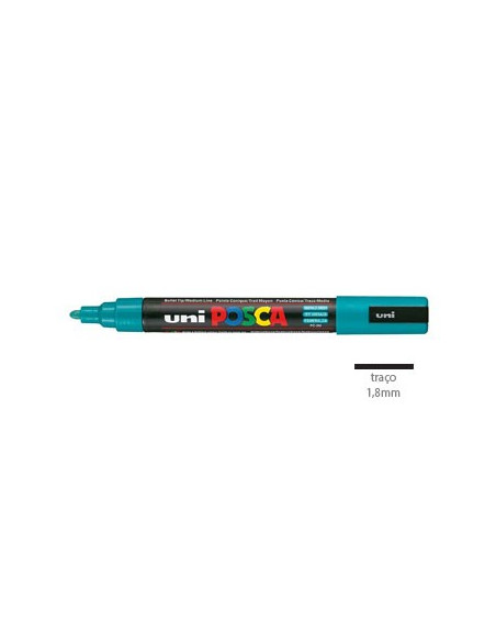 Marcador Uniball Posca PC5M 1,8mm Verde Esmeralda -1un