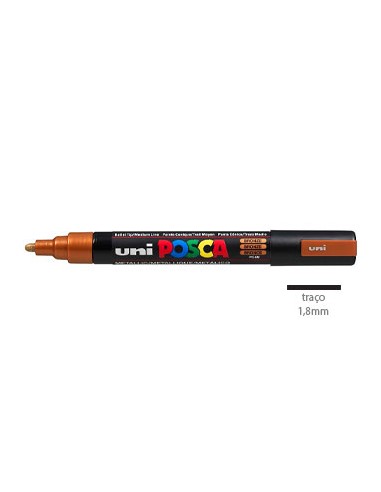 Marcador Uniball Posca PC5M 1,8mm Bronze -1un