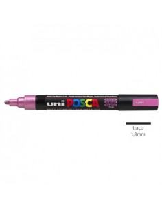 Marcador Uniball Posca PC5M 1,8mm Rosa Metalico-1un