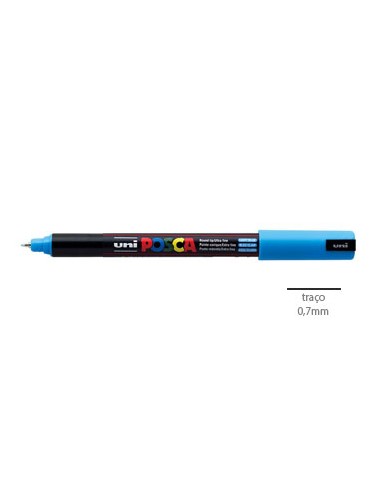 Marcador Uniball Posca PC1MR 0,7mm Azul Claro-1un