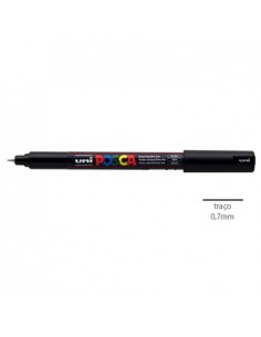 Marcador Uniball Posca PC1MR 0,7mm Preto-1un