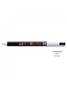 Marcador Uniball Posca PC1MR 0,7mm Branco-1un