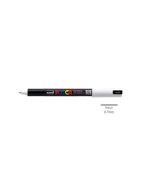 Marcador Uniball Posca PC1MR 0,7mm Branco-1un
