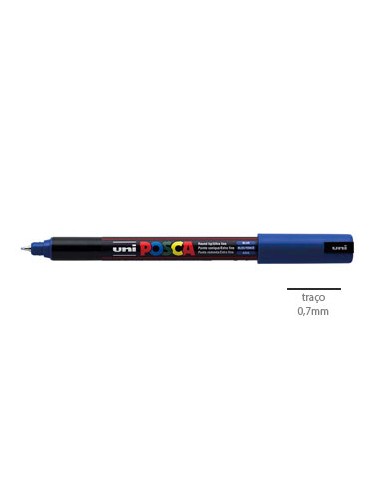 Marcador Uniball Posca PC1MR 0,7mm Azul-1un