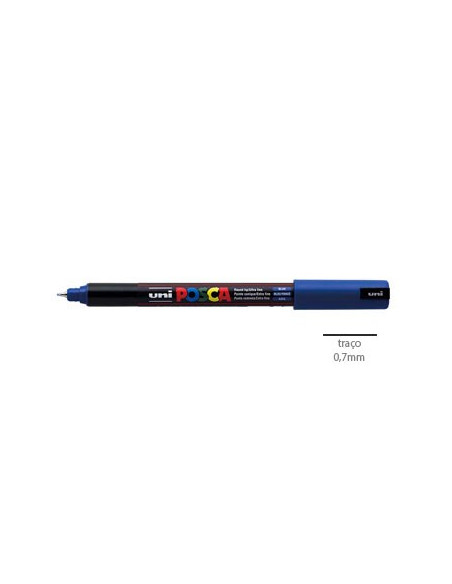 Marcador Uniball Posca PC1MR 0,7mm Azul-1un