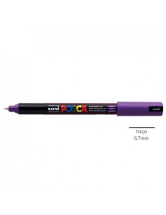 Marcador Uniball Posca PC1MR 0,7mm Violeta-1un