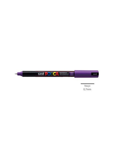 Marcador Uniball Posca PC1MR 0,7mm Violeta-1un