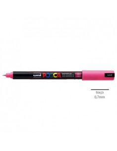 Marcador Uniball Posca PC1MR 0,7mm Rosa-1un
