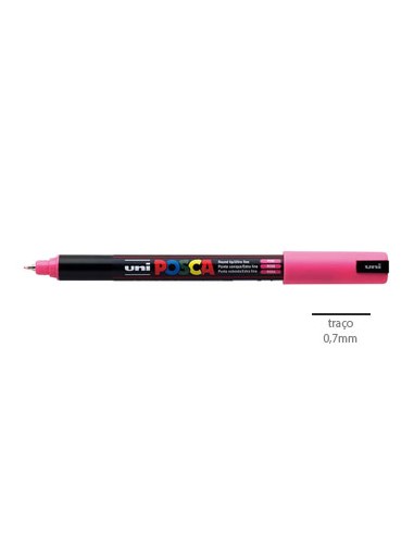 Marcador Uniball Posca PC1MR 0,7mm Rosa-1un