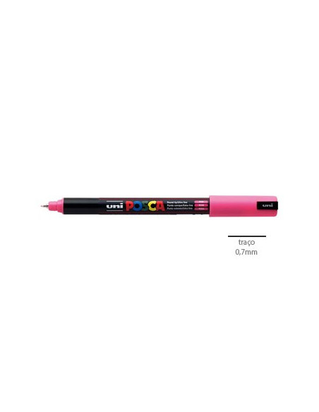Marcador Uniball Posca PC1MR 0,7mm Rosa-1un