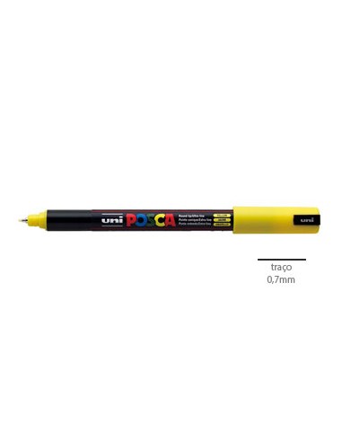 Marcador Uniball Posca PC1MR 0,7mm Amarelo -1un