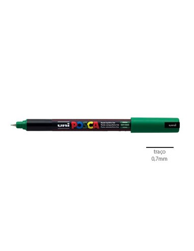 Marcador Uniball Posca PC1MR 0,7mm Verde -1un