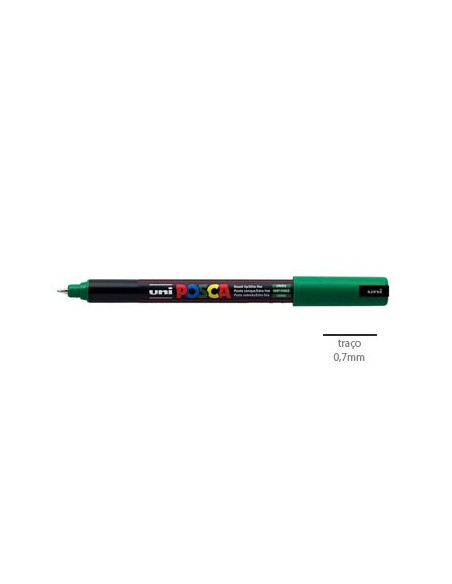 Marcador Uniball Posca PC1MR 0,7mm Verde -1un