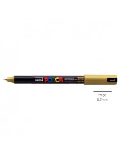 Marcador Uniball Posca PC1MR 0,7mm Ouro -1un
