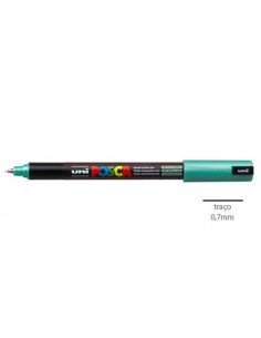 Marcador Uniball Posca PC1MR 0,7mm Verde Metalico-1un