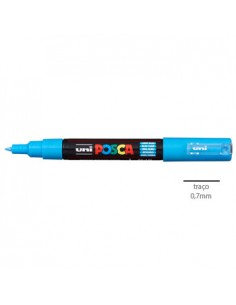 Marcador Uniball Posca PC1M 0,7mm Azul Claro -1un