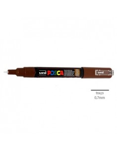 Marcador Uniball Posca PC1M 0,7mm Castanho-1un