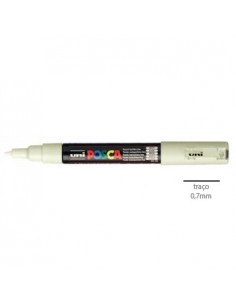 Marcador Uniball Posca PC1M 0,7mm Marfim -1un