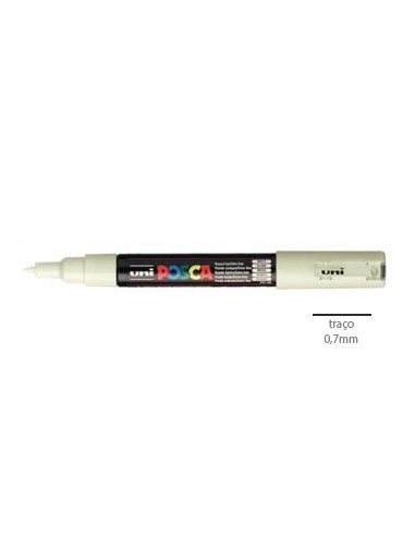 Marcador Uniball Posca PC1M 0,7mm Marfim -1un