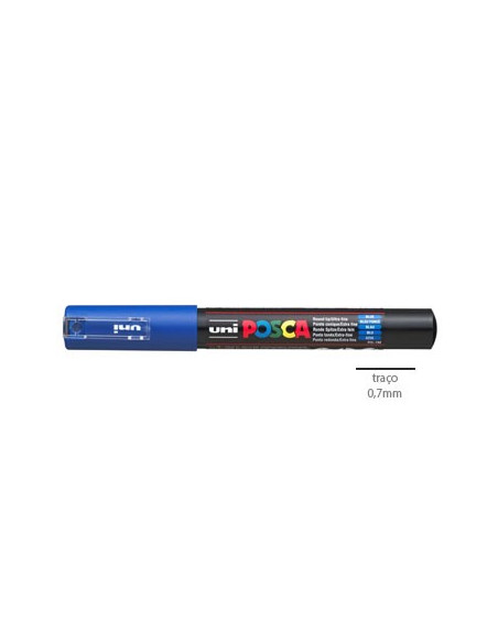 Marcador Uniball Posca PC1M 0,7mm Azul -1un