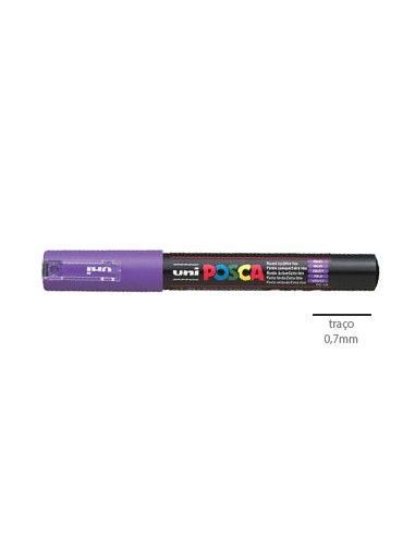 Marcador Uniball Posca PC1M 0,7mm Violeta -1un